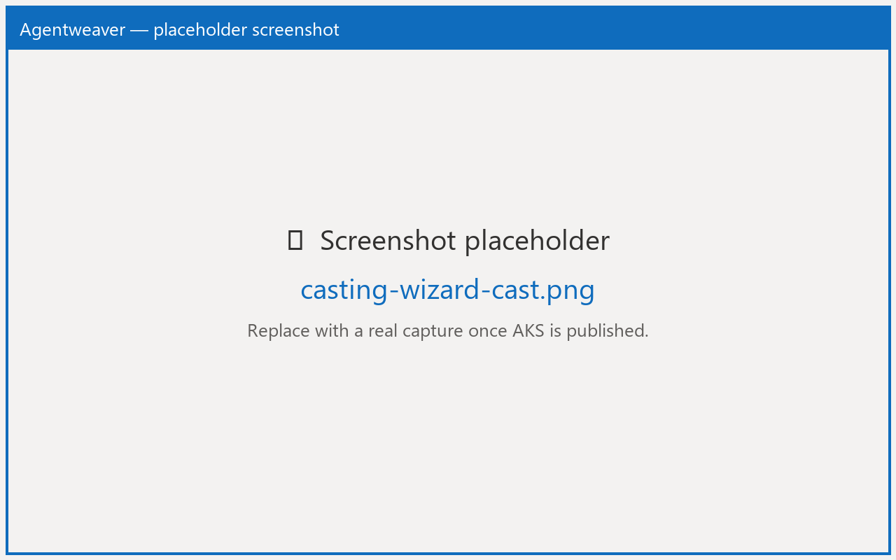 Casting wizard step 1 Cast with Formulate, Template, and Analyze tabs