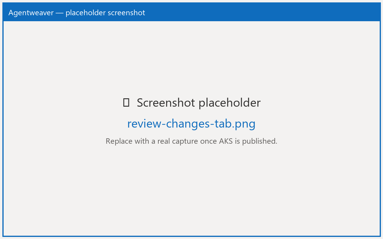 Review Changes tab showing branch changes and the changed-file list